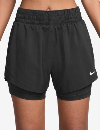 One Dri-FIT 2-in-1 Shorts - Black/White One Dri-FIT 2-in-1 Shorts - Black/White