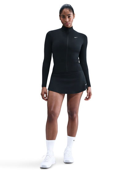 Nike One Fitted Dri-FIT Full-Zip Jacket - Black/Whiteimages3- The Sports Edit
