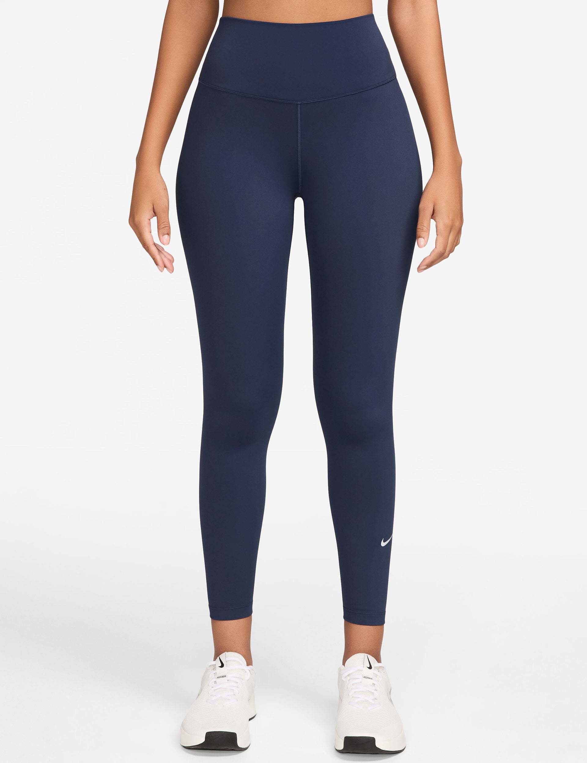 Nike One High Waisted 7/8 Leggings Midnight Navy The Sports Edit