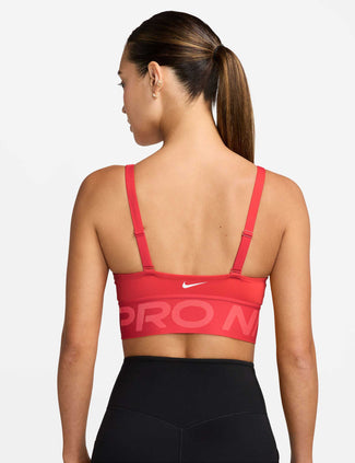Pro Indy Plunge Medium-Support Sports Bra - Light Crimson/Ember Glow/White Pro Indy Plunge Medium-Support Sports Bra - Light Crimson/Ember Glow/White