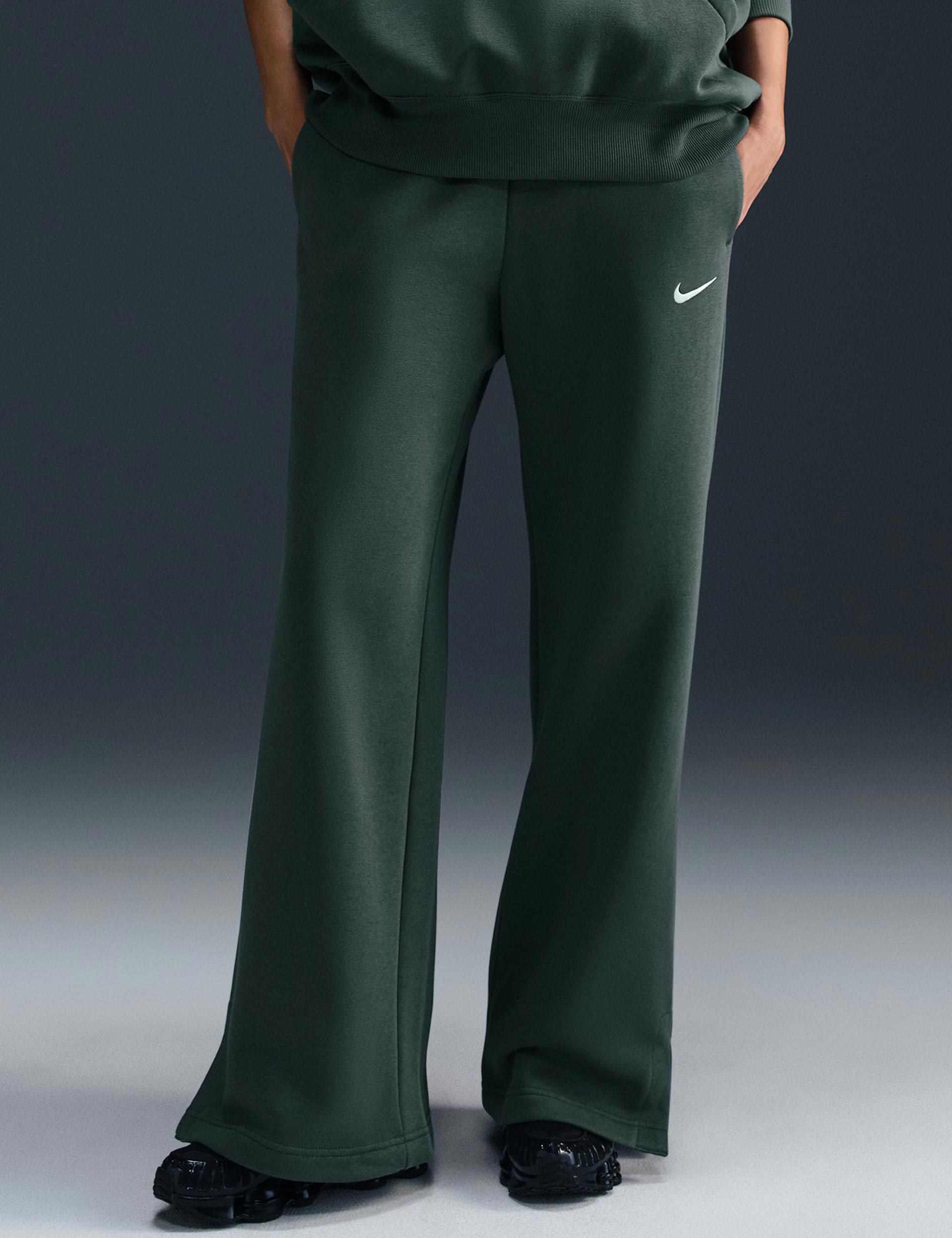 Nike Sportswear Phoenix Fleece Bottoms Green The Sports Edit