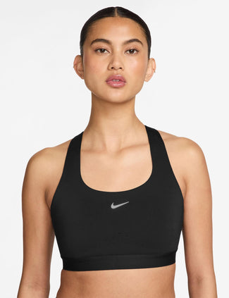 Swift High-Support Lightly Lined Sports Bra - Black/Reflective Silver Swift High-Support Lightly Lined Sports Bra - Black/Reflective Silver
