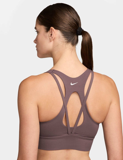 Nike Zenvy Light-Support Longline Bra - Tattoo/Whiteimages2- The Sports Edit