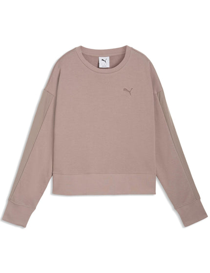 PUMA HER Relaxed Crew - Sandstoneimages4- The Sports Edit
