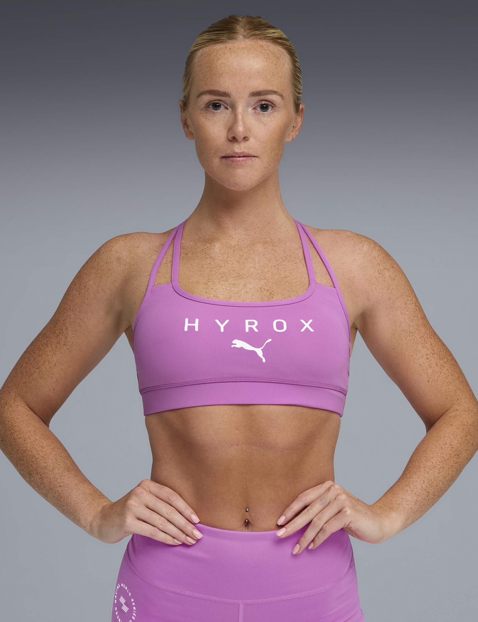 PUMA | Puma x Hyrox Move Strappy Bra - Orchid | The Sports Edit