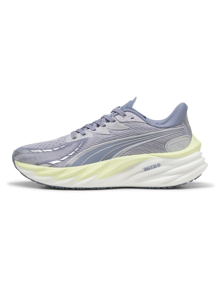 PUMA Velocity NITRO 4 Shoes - Vibrant Silver/Apple Spritzimages3- The Sports Edit