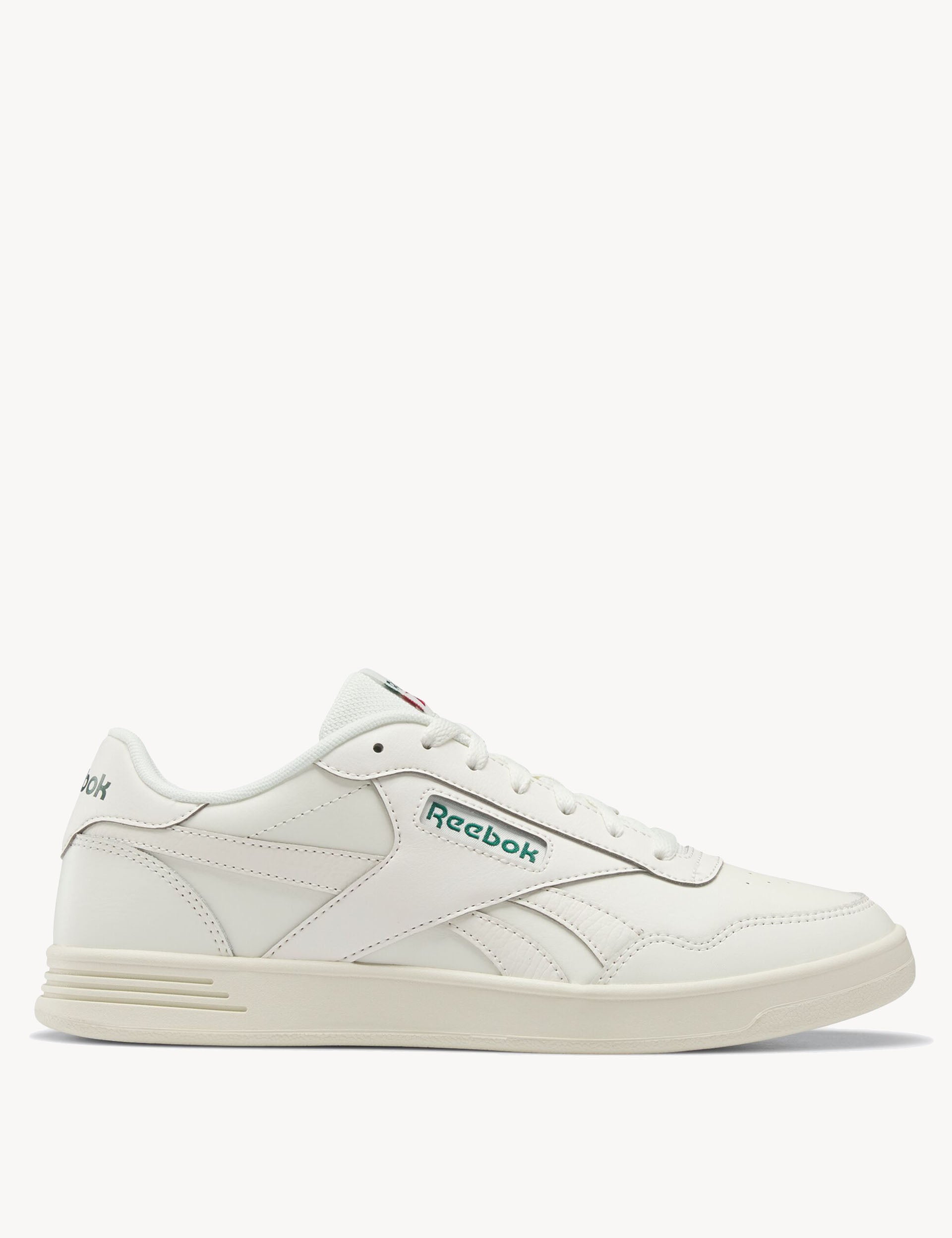 Reebok Court Advance Shoes Chalk/Green/Red The Sports Edit
