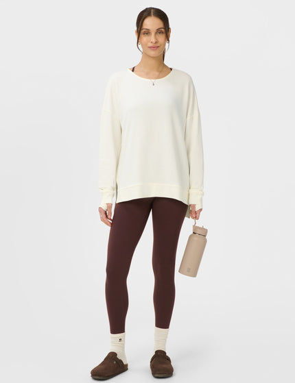 Sweaty Betty After Class Open Back Tie Sweatshirt - Dove Whiteimages5- The Sports Edit