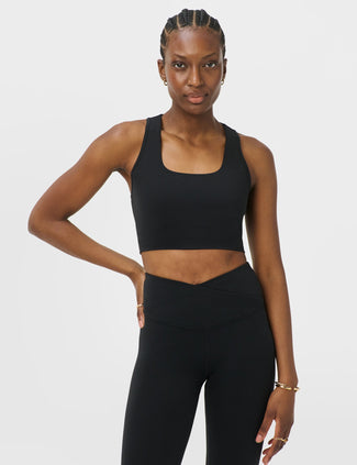 All Day Wrap Longline Bra - Black All Day Wrap Longline Bra - Black