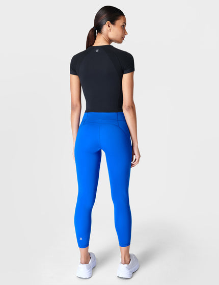 Sweaty Betty Athlete Crop Seamless Gym T-Shirt - Blackimages4- The Sports Edit