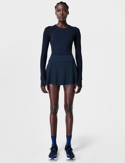 Sweaty Betty Athlete Seamless Workout Long Sleeve Top - Navyimages5- The Sports Edit