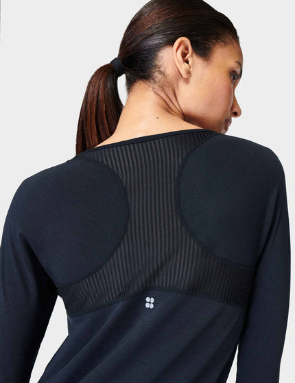 Sweaty Betty Breathe Easy Running Long Sleeve Top - Blackimages4- The Sports Edit