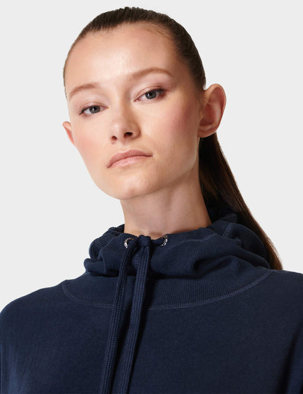 Sweaty Betty Escape Italian Fleece Hoody - Navy Blueimages2- The Sports Edit