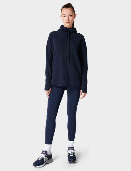 Sweaty Betty Escape Italian Fleece Hoody - Navy Blueimages4- The Sports Edit
