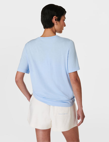 Sweaty Betty Essential Crew Neck T-Shirt - Breeze Blueimages2- The Sports Edit