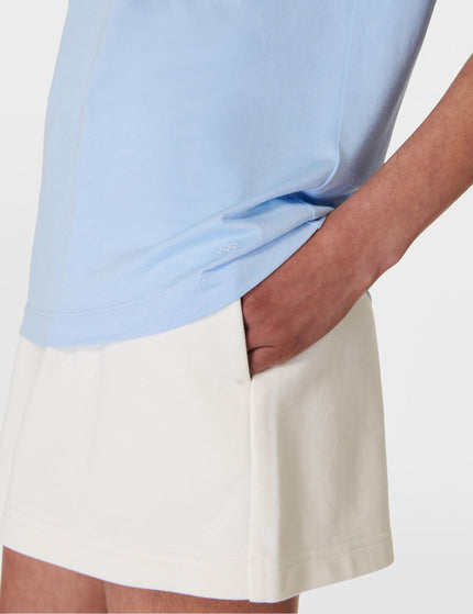 Sweaty Betty Essential Crew Neck T-Shirt - Breeze Blueimages4- The Sports Edit