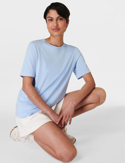 Sweaty Betty Essential Crew Neck T-Shirt - Breeze Blueimages5- The Sports Edit