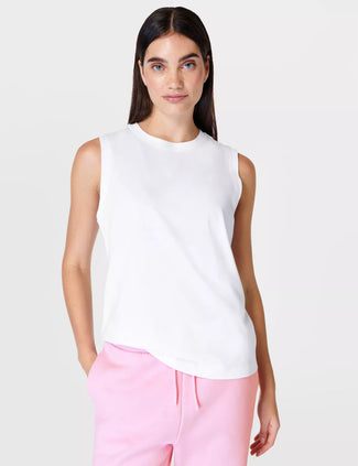 Essential Sleeveless Vest - White Essential Sleeveless Vest - White