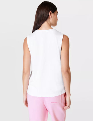Essential Sleeveless Vest - White Essential Sleeveless Vest - White