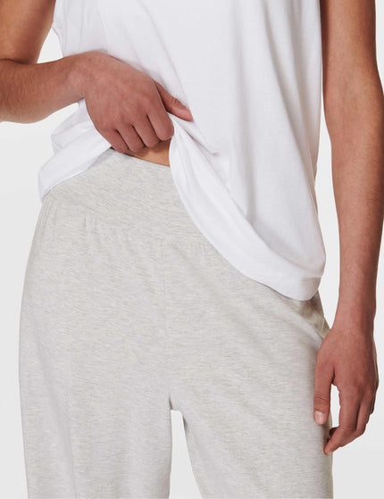 Sweaty Betty Modal Wide Leg Trousers - Light Grey Marlimages3- The Sports Edit