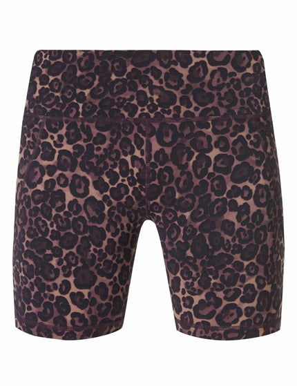 Sweaty Betty Power 6" Cycling Shorts - Brown Wild Leopard Printimages8- The Sports Edit