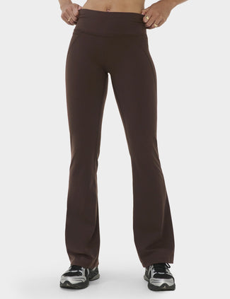 Power Gym Flared Leggings - Espresso Brown Power Gym Flared Leggings - Espresso Brown