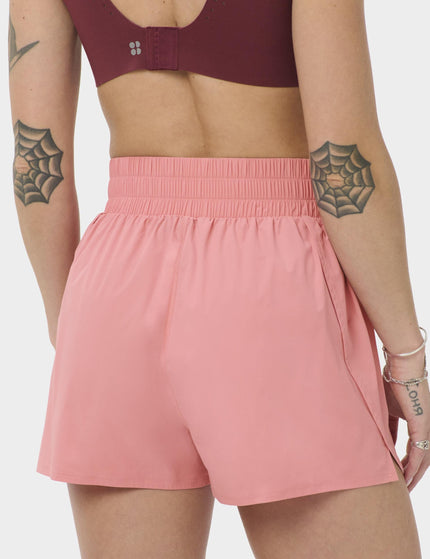 Sweaty Betty Running Shell Shorts - Melrose Pinkimages2- The Sports Edit