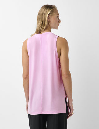 Soft Flow Studio Longline Tank - Lilac Pink Soft Flow Studio Longline Tank - Lilac Pink