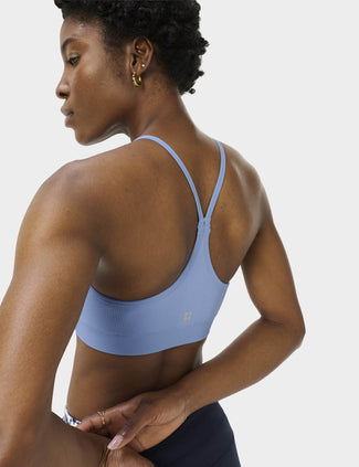 Spirit Restored Yoga Bra - Faded Blue Spirit Restored Yoga Bra - Faded Blue