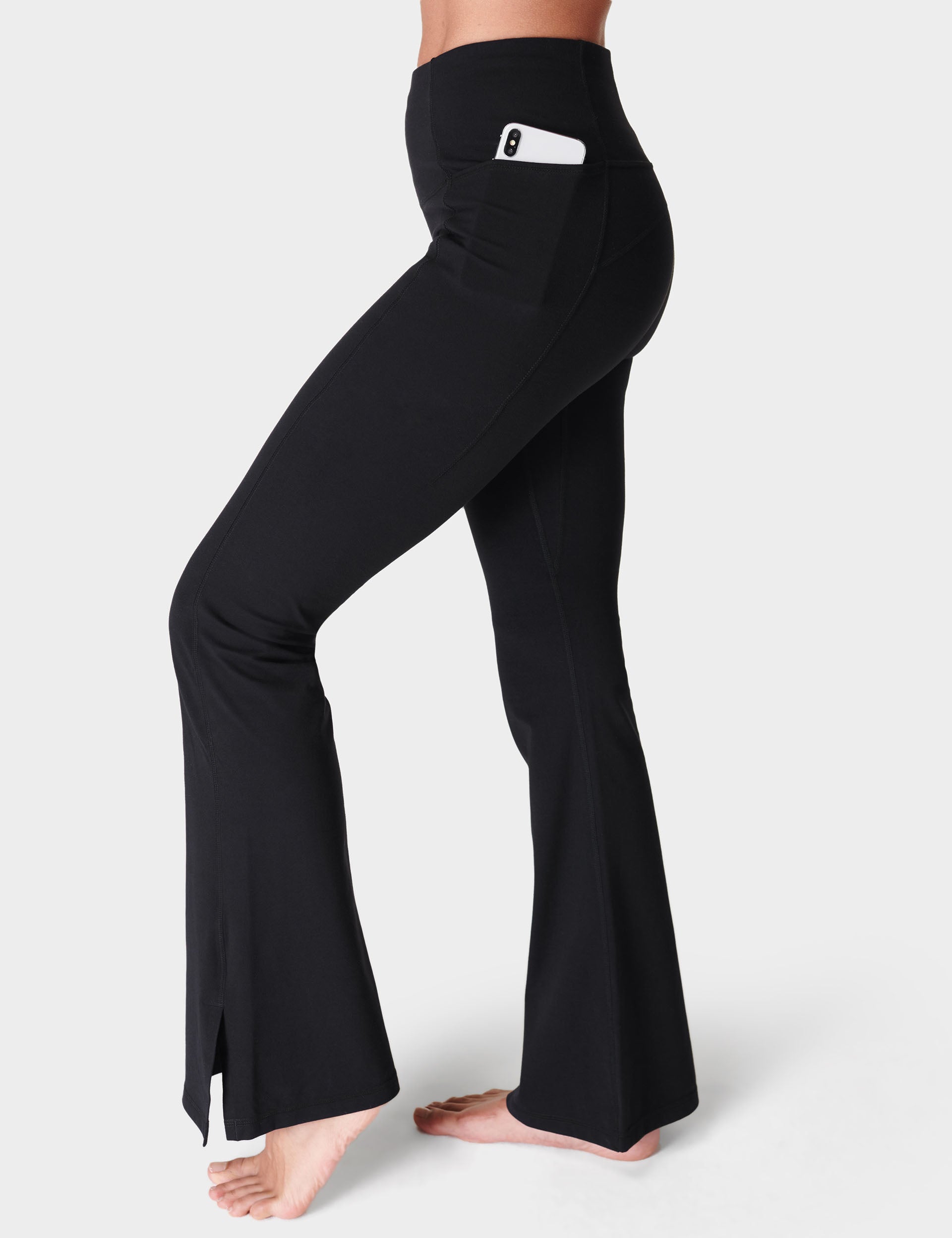 Sweaty Betty Super Soft Flare Yoga Trousers -Black The Sports Edit