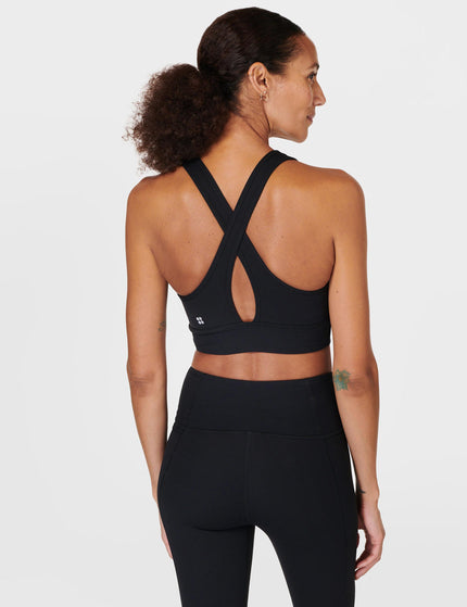 Sweaty Betty Super Soft Ultra-Lite Wrap Bra - Blackimages2- The Sports Edit