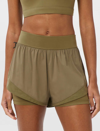Tempo Run Shorts - Khaki Brown Tempo Run Shorts - Khaki Brown