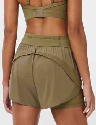 Tempo Run Shorts - Khaki Brown Tempo Run Shorts - Khaki Brown