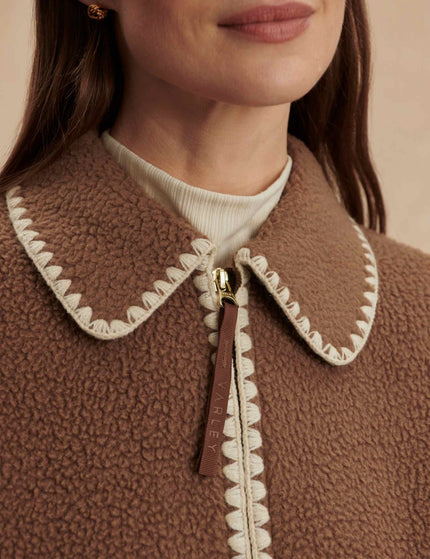 Varley Ruiko Zip-Through Fleece - Cocoa Dustimages3- The Sports Edit