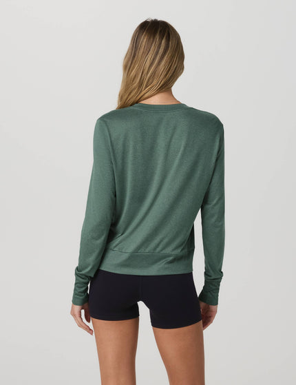 Vuori Daydream Crew - Agate Green Heatherimages5- The Sports Edit