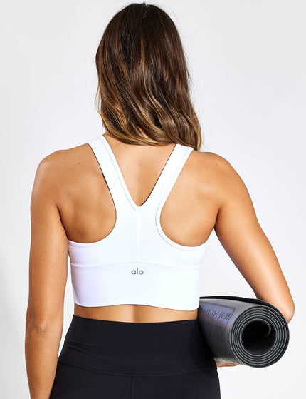 Alo Yoga Wild Thing Bra - Whiteimages2- The Sports Edit