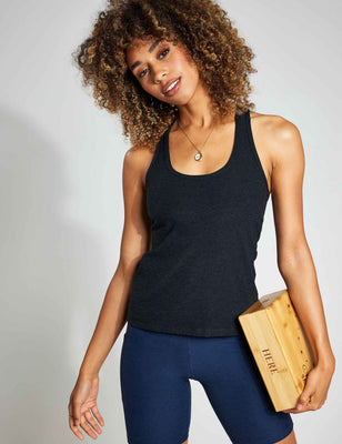 Spacedye Step Up Racerback Tank - Darkest Night Spacedye Step Up Racerback Tank - Darkest Night