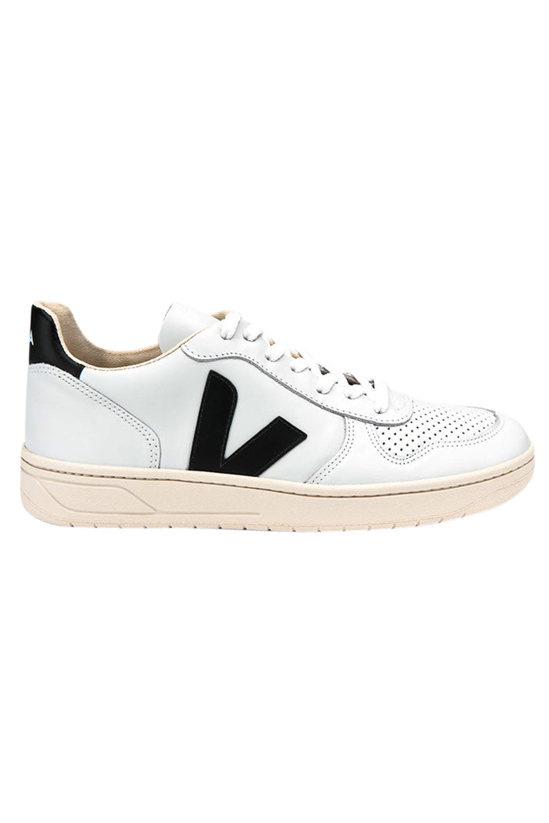 Veja V 10 Extra White Leather Trainers The Sports Edit