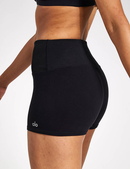 Alo Yoga Alosoft Aura Short - Blackimages2- The Sports Edit