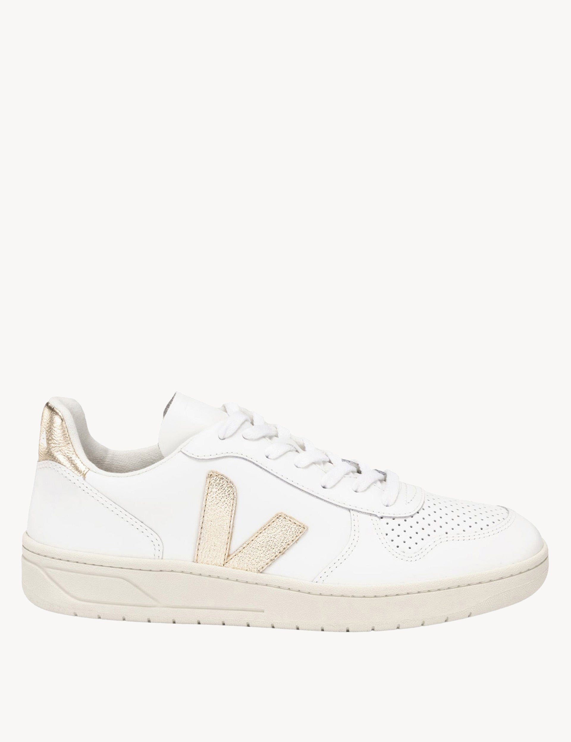 Veja V10 Veja Beige And White VEJA V-10 Trainers Women Low