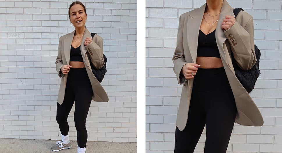 Add Ankle Boots and a Longer Length Blazer, 27 Looks That Will Convince  You to Wear Leggings Outside the Gym