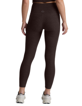 Spacedye Caught In The Midi High Waisted Legging - Dark Chocolate Heather