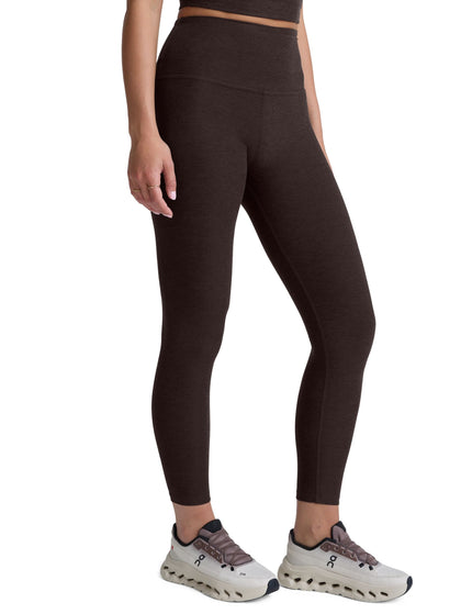 Beyond Yoga Spacedye Caught In The Midi High Waisted Legging - Dark Chocolate Heatherimages3- The Sports Edit