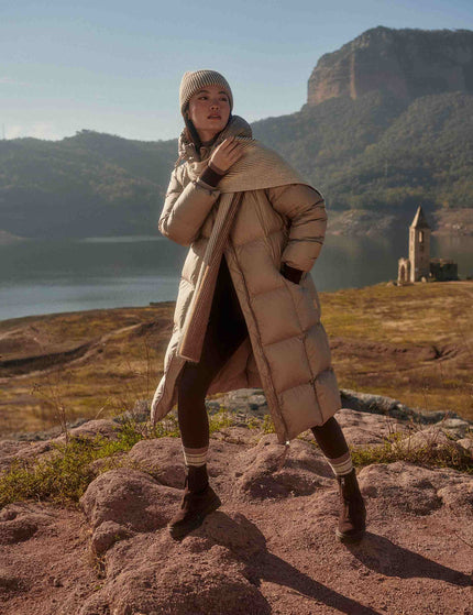 Varley Katya Long Down Puffer - Portabella Metallicimages3- The Sports Edit