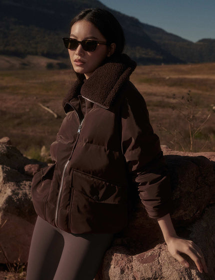 Varley Roseville Down Jacket - Coffee Beanimages4- The Sports Edit