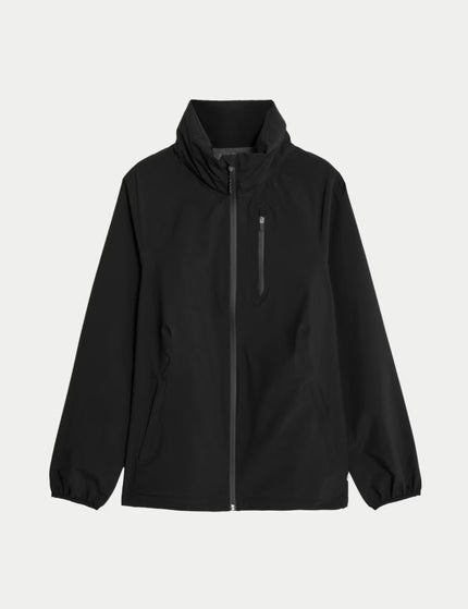 Goodmove Waterproof Zip Up Hooded Jacket - Blackimages8- The Sports Edit