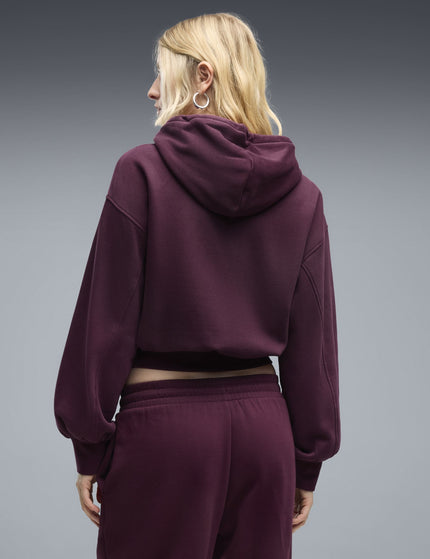 PUMA HER Relaxed Hoodie - Ruby Noirimages2- The Sports Edit