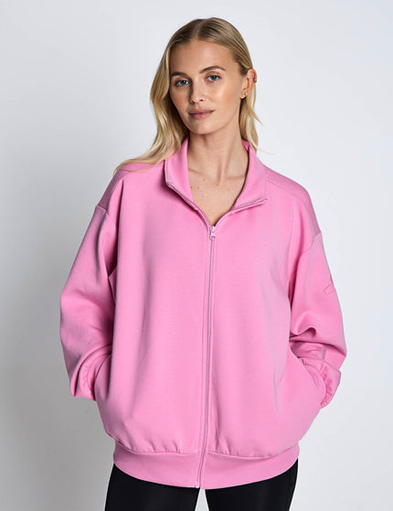 adidas Soft Lux Loose Full-Zip - St Tropic Bloomimages1- The Sports Edit