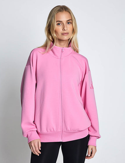 adidas Soft Lux Loose Full-Zip - St Tropic Bloomimages3- The Sports Edit