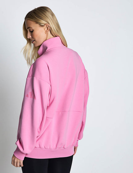 adidas Soft Lux Loose Full-Zip - St Tropic Bloomimages2- The Sports Edit